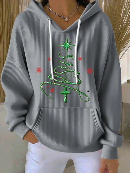 Women's Casual Faith Christmas Hoodie