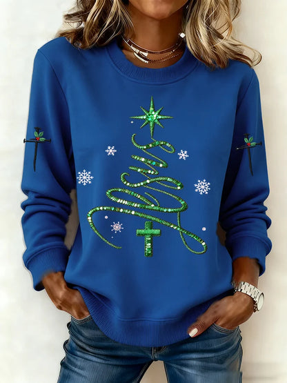 Women's Casual Christmas Jesus Sweatshirt