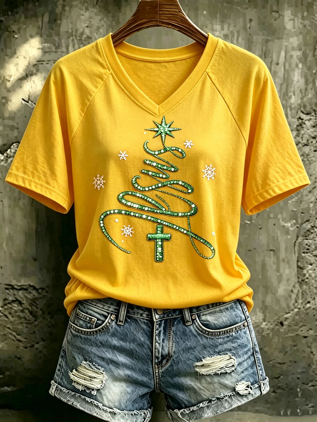 Women's Christmas Print Top