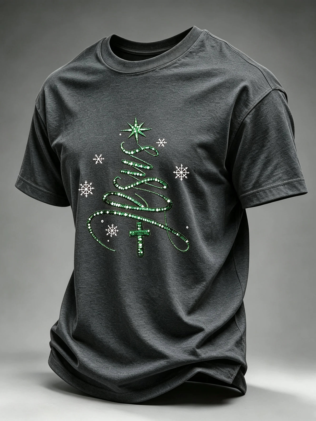 Men's Christmas Printed Short-Sleeve T-Shirt