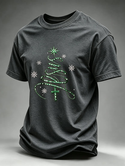 Men's Christmas Printed Short-Sleeve T-Shirt
