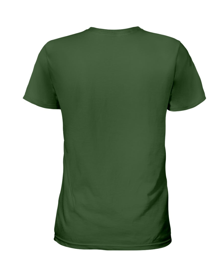 I'M NOT RUDE I'M DUTCH - Ladies T-Shirt - Forest Green - back