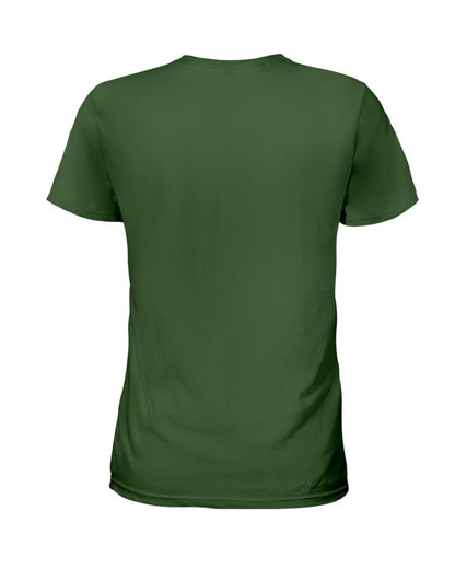 I'M NOT RUDE I'M DUTCH - Ladies T-Shirt - Forest Green - back