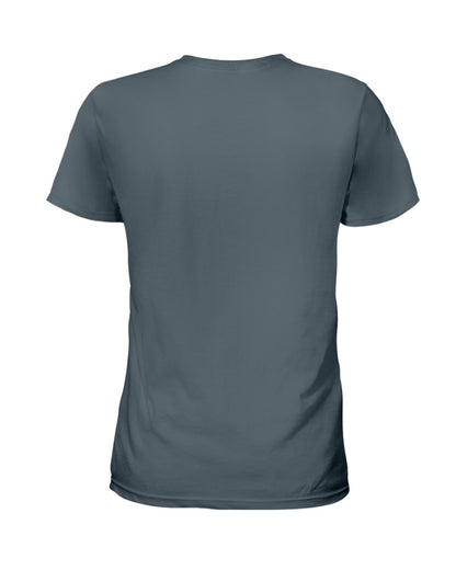 I'M NOT RUDE I'M DUTCH - Ladies T-Shirt - Charcoal Grey - back