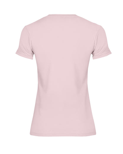 I'M NOT RUDE I'M DUTCH - Premium Fit Ladies Tee - Light Pink - back