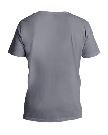 I'M NOT RUDE I'M DUTCH - V-Neck T-Shirt - Asphalt - back