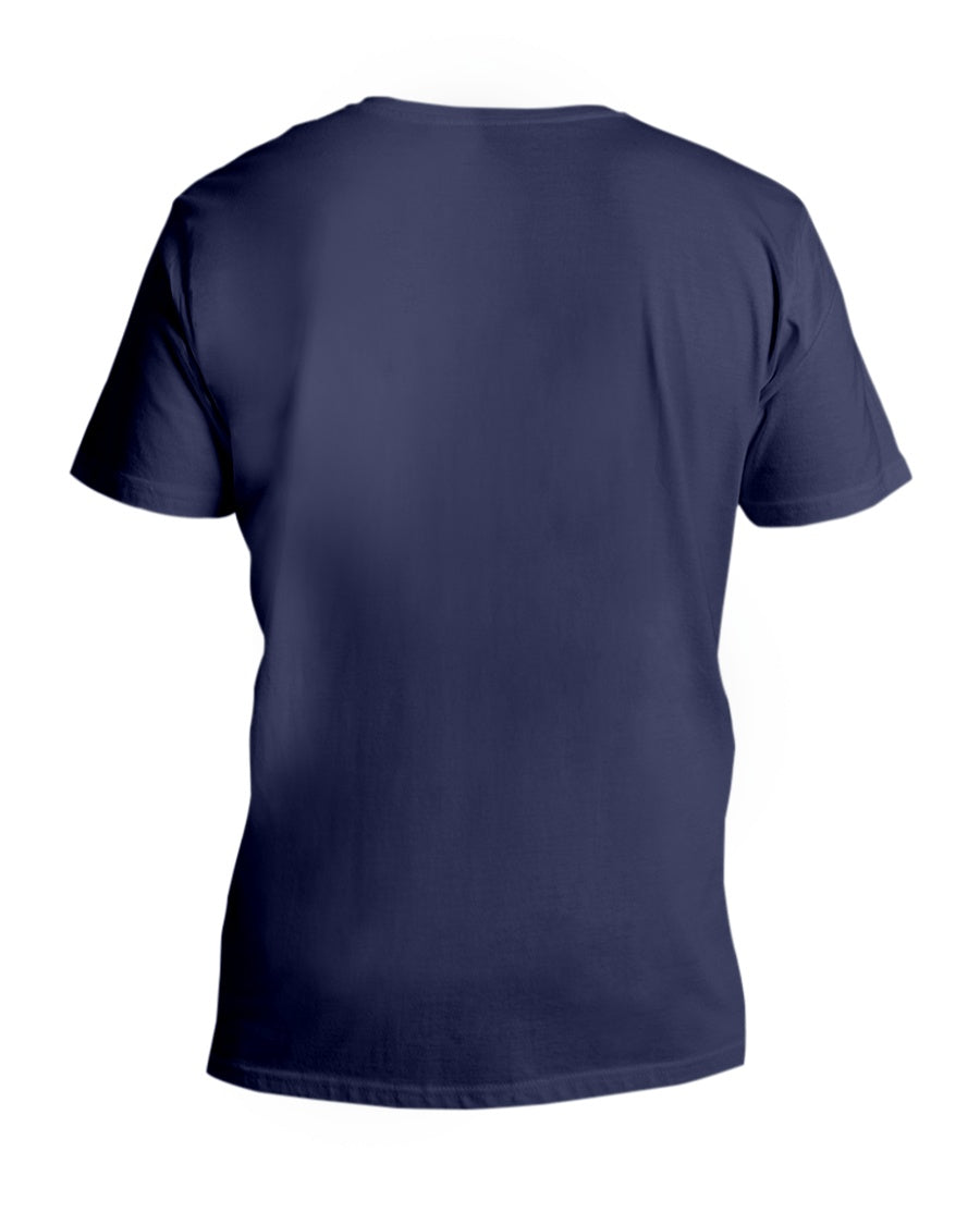 I'M NOT RUDE I'M DUTCH - V-Neck T-Shirt - Navy - back