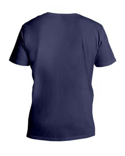 I'M NOT RUDE I'M DUTCH - V-Neck T-Shirt - Navy - back
