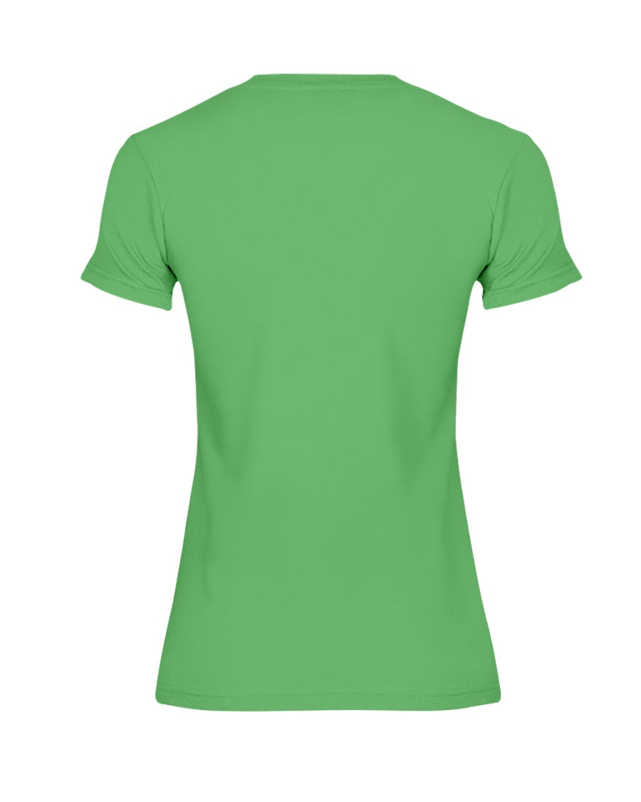I'M NOT RUDE I'M DUTCH - Premium Fit Ladies Tee - Grass Green - back