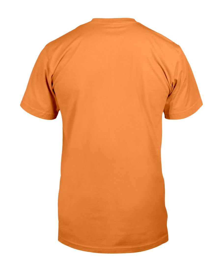 I'M NOT RUDE I'M DUTCH - Premium Fit Mens Tee - Orange - back