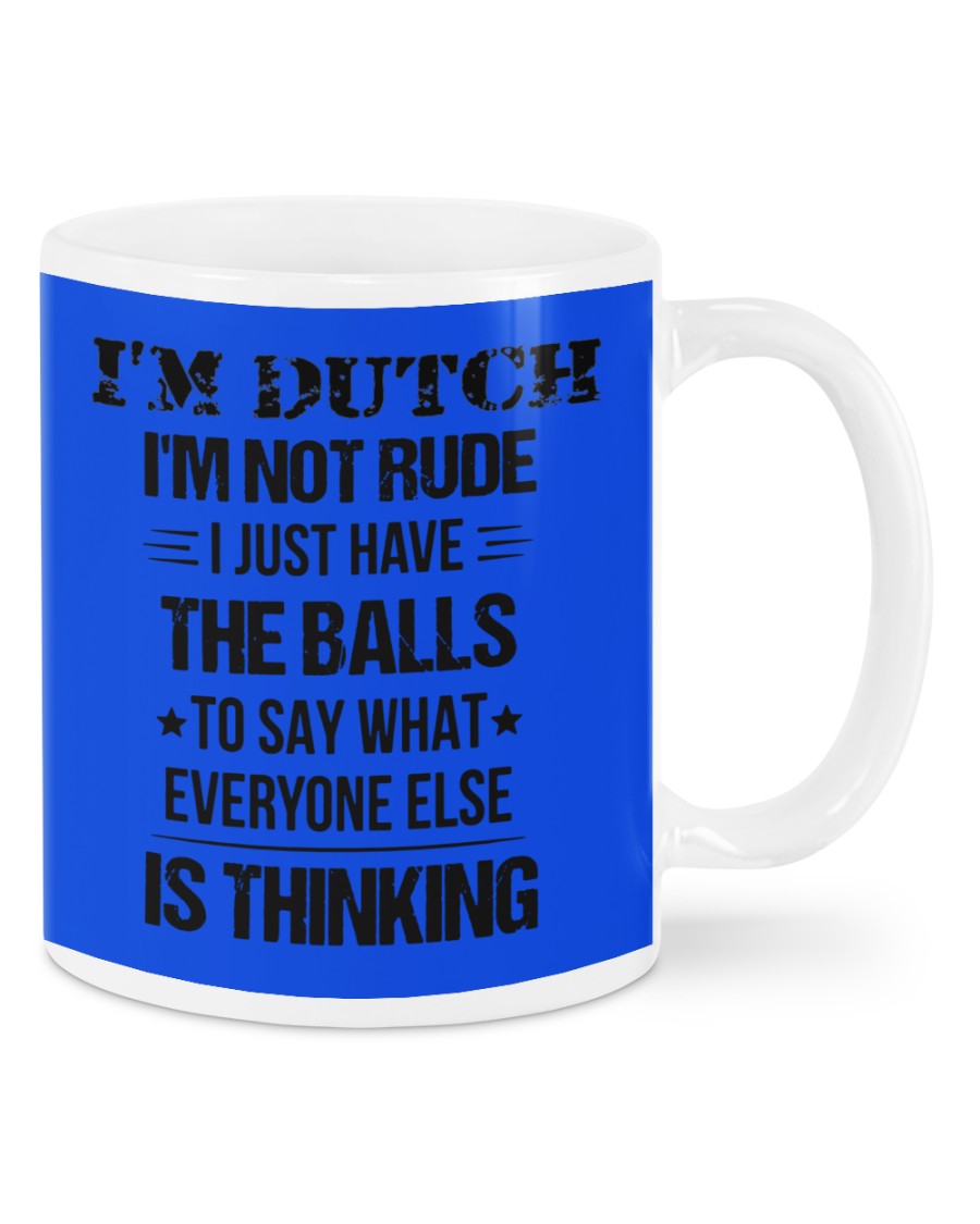 I'M NOT RUDE I'M DUTCH - Mug - Royal - Front