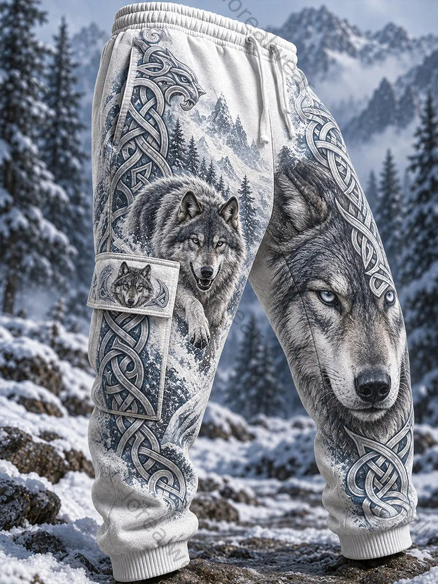 Men's Viking Art Casual Sweatpants Trousers